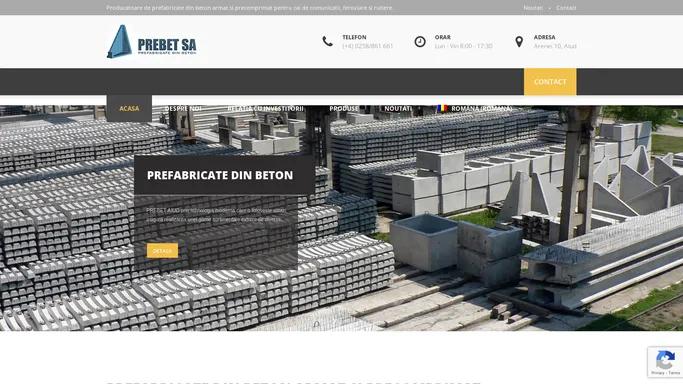 Prefabricate Din Beton, Stalpi, Traverse, Grinzi - Prebet