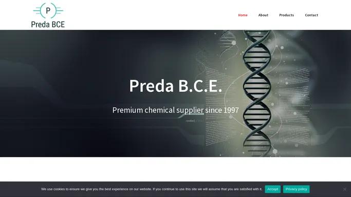 Preda B.C.E. – Premium chemicals supplier for over 30 years