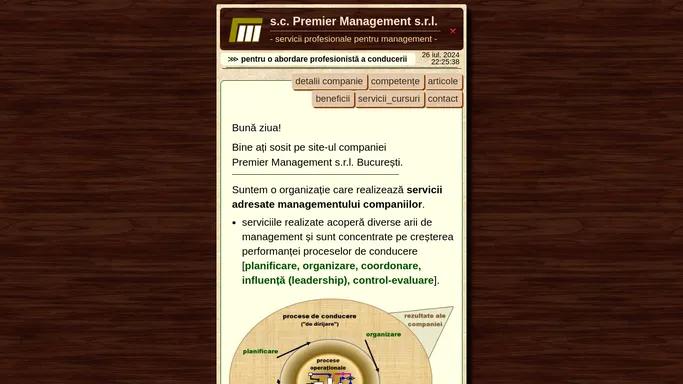 Premier Management - Consultanta si instruire in managementul afacerii