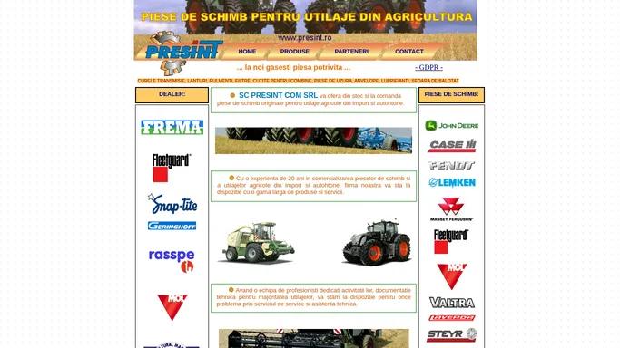 PRESINT - PIESE PENTRU UTILAJE DIN AGRICULTURA