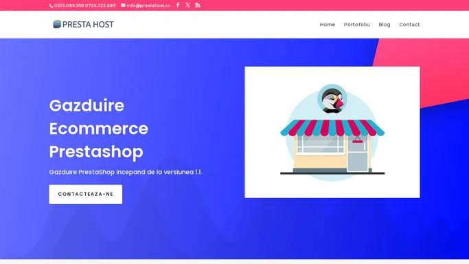 Gazduire PrestaSHOP |