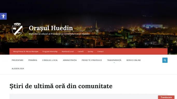 Orasul Huedin – Website-ul oficial al Primariei si Consiliului Local Huedin