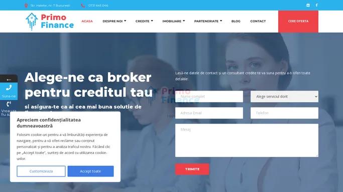 Broker credite Bucuresti • Primo Finance