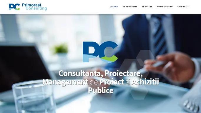 Consultanta, Proiectare, Management de Proiect si Achizitii Publice