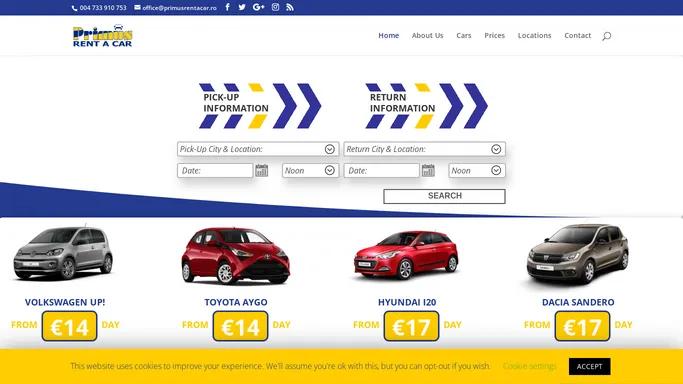 Rent A Car Bucharest » Inchirieri auto Bucuresti, de la 14 EUR/zi