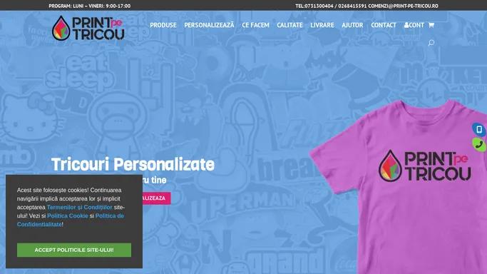 Personalizare Tricouri | Totul La un Click Distanta | print-pe-tricou.ro‎ Brasov