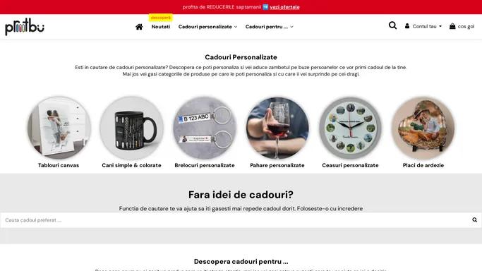 Cadouri Personalizate - Promotionale Personalizate - Printbu.ro