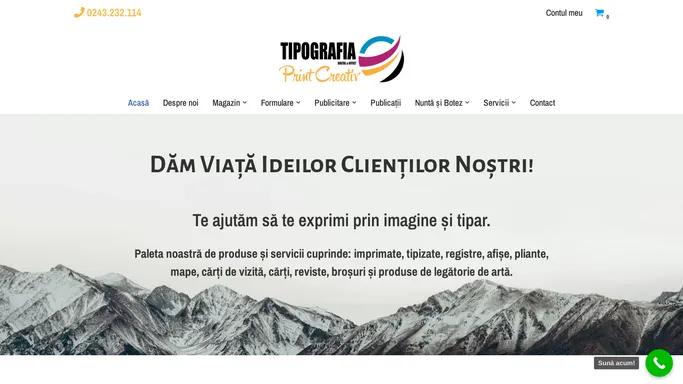 Tipizate, Formulare Autocopiative, Registre - Tipografia Print Creativ