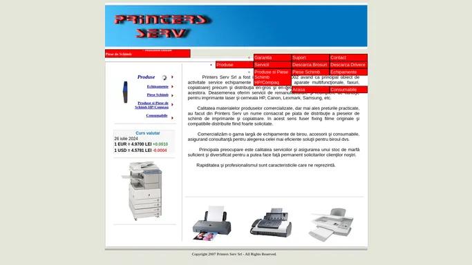 Printers Serv - Imprimante, Copiatoare, Faxuri, Multifunctionale, Piese Schimb, Consumabile