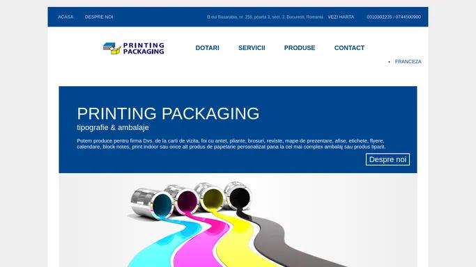 Acasa - PRINTING PACKAGING - servicii de tipografie