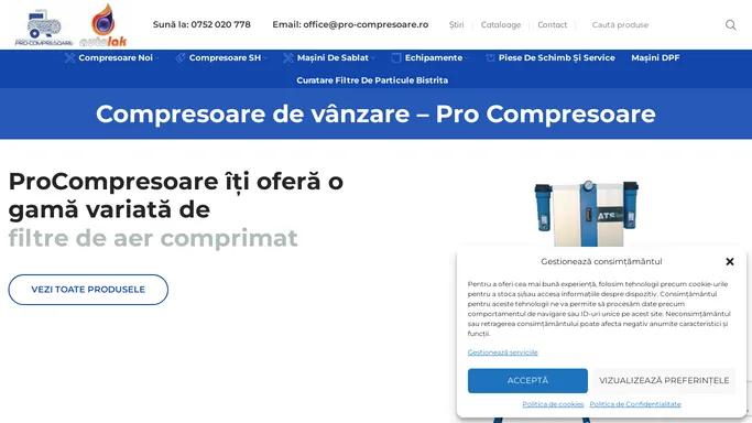 Compresoare de vanzare - Pro Compresoare - Pro-Compresoare