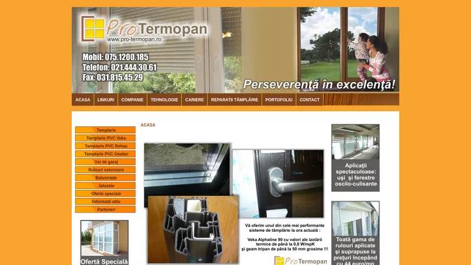 Tamplarie aluminiu.Tamplarie PVC.Preturi.Termopan.Geam.Rulouri