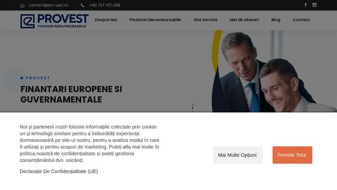 Consultanta Fonduri Europene Nerambursabile | PROVEST