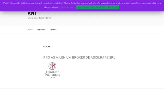 PRO AS MILENIUM BROKER DE ASIGURARE SRL – Un patrener de incredere!!!