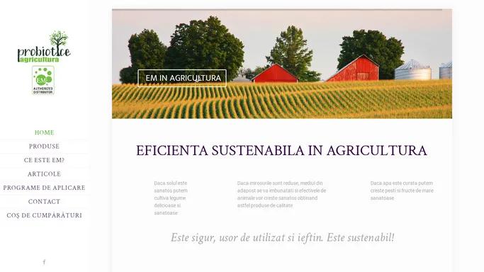 Probiotice Agricultura