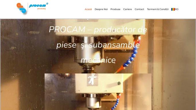 Procam – Producator de piese, subansamble mecanice, utilaje