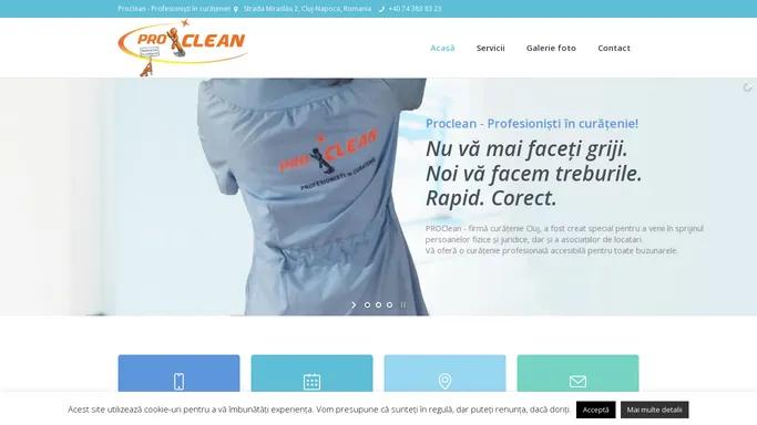 PROClean - firma curatenie Cluj, Profesionisti in curatenie