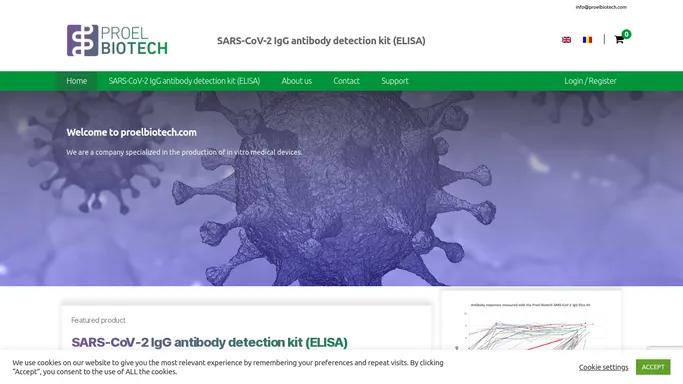 Proel Biotech – SARS-CoV-2 IgG antibody detection kit (ELISA)