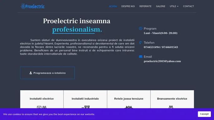 Proelectric Piatra Neamt - Acasa - Proelectric