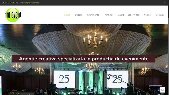 Pro Event - servicii de promovare si organizare evenimente.