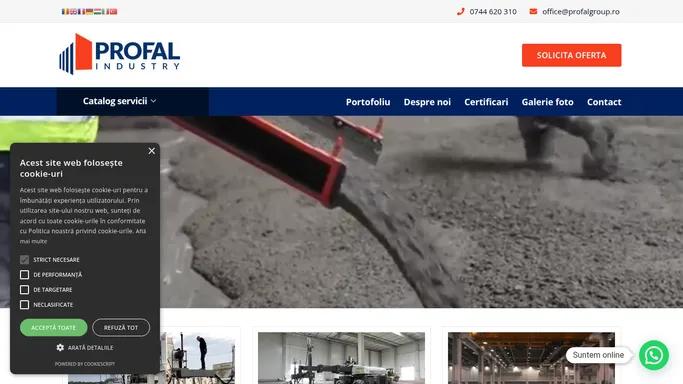 Pardoseli industriale, executie sape, reconditionare pardoseli