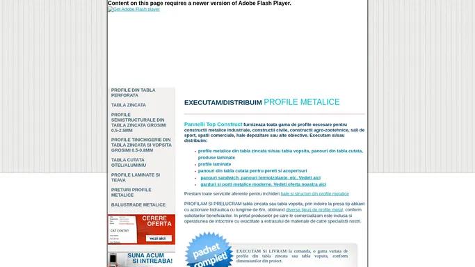 Constructii hale - Panouri – PROFILE METALICE – Servicii complete