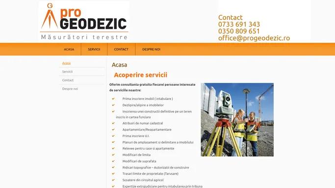 Acasa | Servicii de topografie si cadastru Valcea