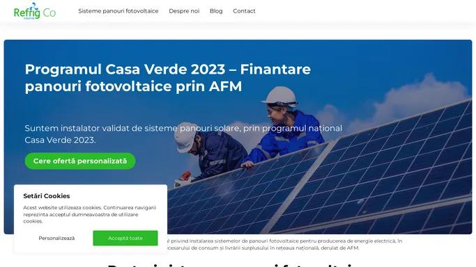 Programul Casa Verde 2023 | Panouri Fotovoltaice