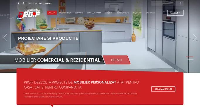 Proif – Proiectare si productie de mobilier comercial si rezidential.