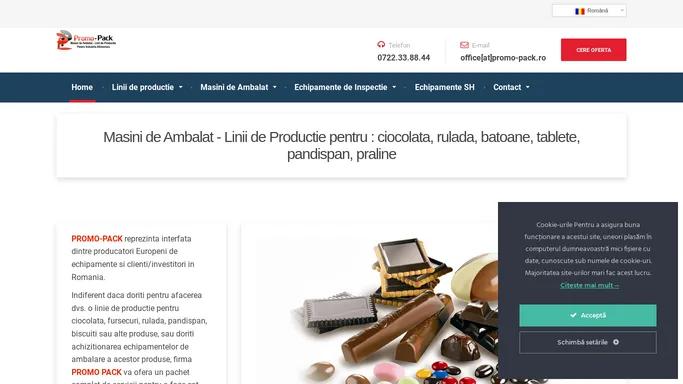 Masini de Ambalat Linii de productie pentru Industria Alimentara