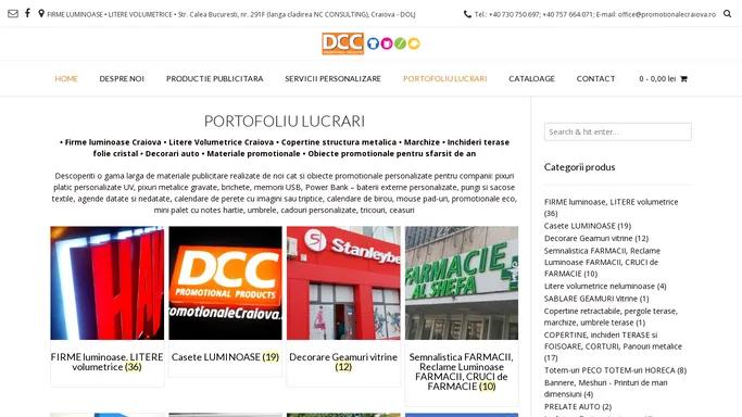 Firme Luminoase Craiova • Litere Volumetrice • Casete Luminoase • Cruce FARMACIE • Reclame SALI de JOCURI • Bannere • Copertine structura metalica, Pergole, Copertine retractabile Inchideri terase, Inchideri foisoare folie transparenta cristal• Decorari auto • Prelate Auto Craiova Sablare geamuri, productie publicitara Craiova, decorari auto, stikere autocolont, gravura laser metal, PromotionaleCraiova.ro