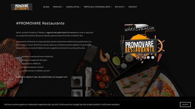 Solutii creative pentru promovare restaurante - HORECA marketing