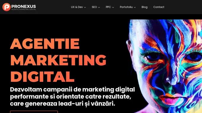 Agentie Marketing Digital • SEO, PPC, UX&DEV • PRONEXUS