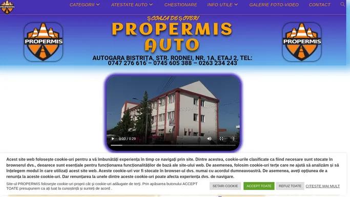 PROPERMIS AUTO – scoala de soferi bistrita