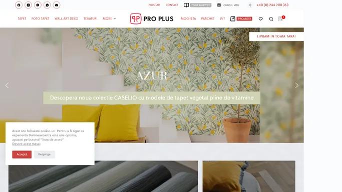 PRO PLUS – Amenajari interioare: tapet, draperii, perdele