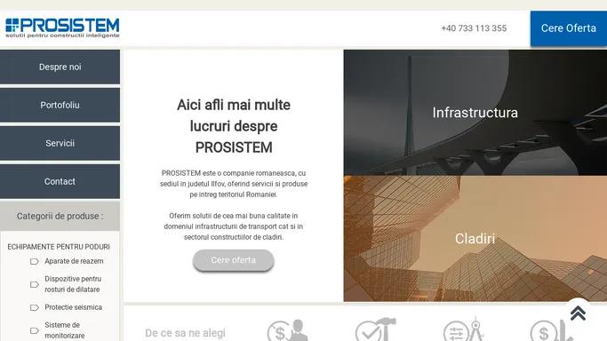 Prosistem | Solutii pentru constructii inteligente