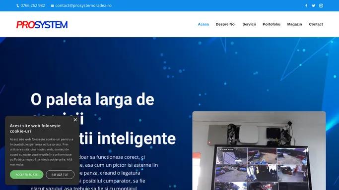 Prosystem – Site de prezentare. O paleta larga de servicii si solutii inteligente