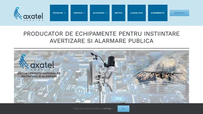 Axatel Service – Tehnologie pentru siguranta ta
