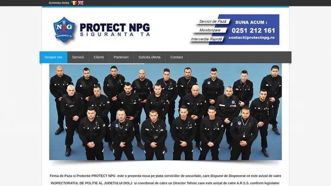 Protect NPG - Firma de Paza - paza si protectie, monitorizare si interventie, alarma, supraveghere video, servicii integrate de securitate, sisteme de efractie