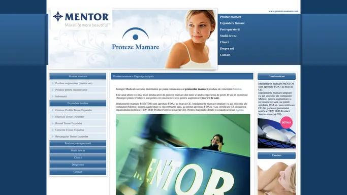 Proteze mamare - Romger Medical distribuitor al protezelor mamare Mentor