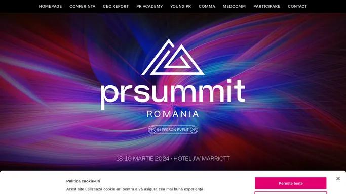 PR & Communication Summit - Homepage