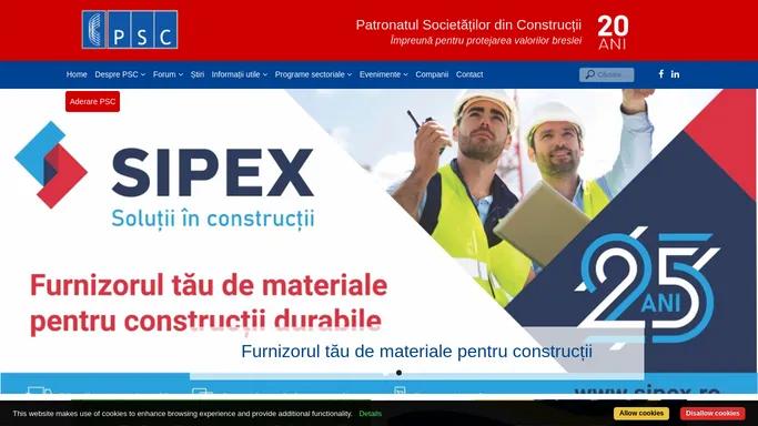 Home - Patronatul Societatilor din Constructii | PSC