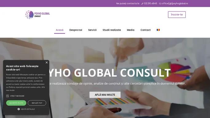 Psyho Global Consult – Institut de cercetare