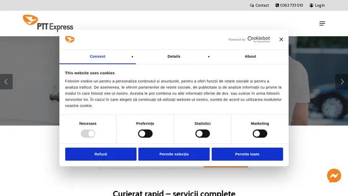 Firma curierat: Coletarie Online - Curier rapid » PTT Express
