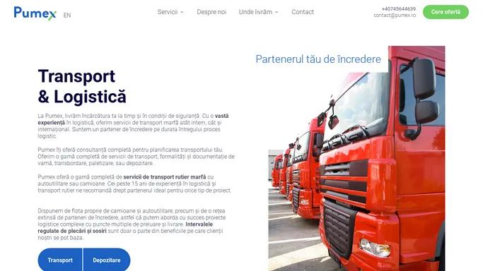 Pumex - Servicii de Transport Rutier Marfa & Logistica