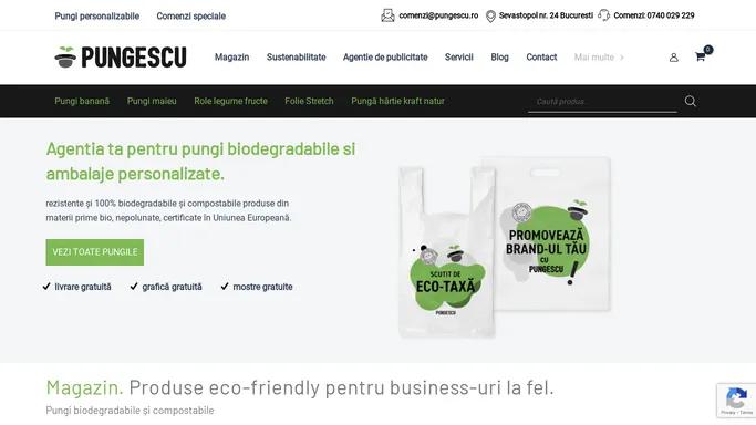 Pungescu PUNGI biodegradabile certificate UE, scutite ecotaxa