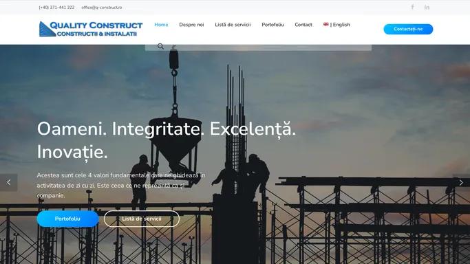 Quality Construct – Constructii&Instalatii