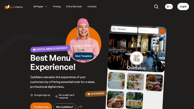 QubMenu - Digital Menu Done Right