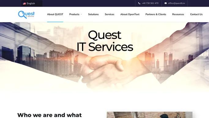 About QUEST - Quest IT - Information Management Solutions