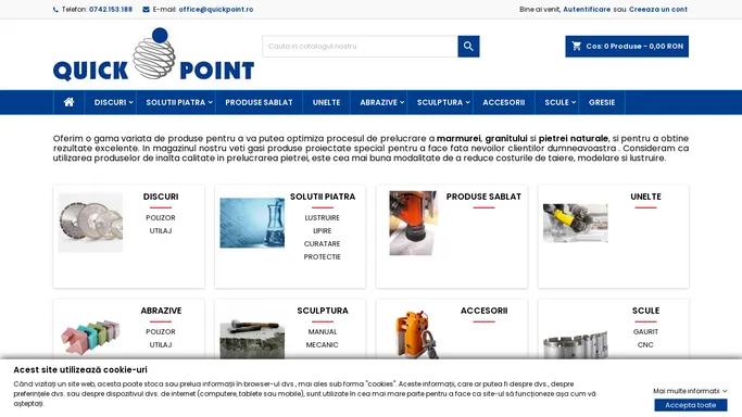 QuickPoint.ro - produse pentru prelucrare a marmurei, granitului si pietrei naturale